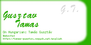 gusztav tamas business card