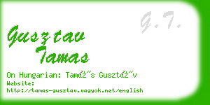gusztav tamas business card